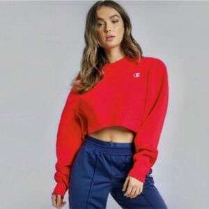 Champion Large Reverse Weave Crop Hoodie